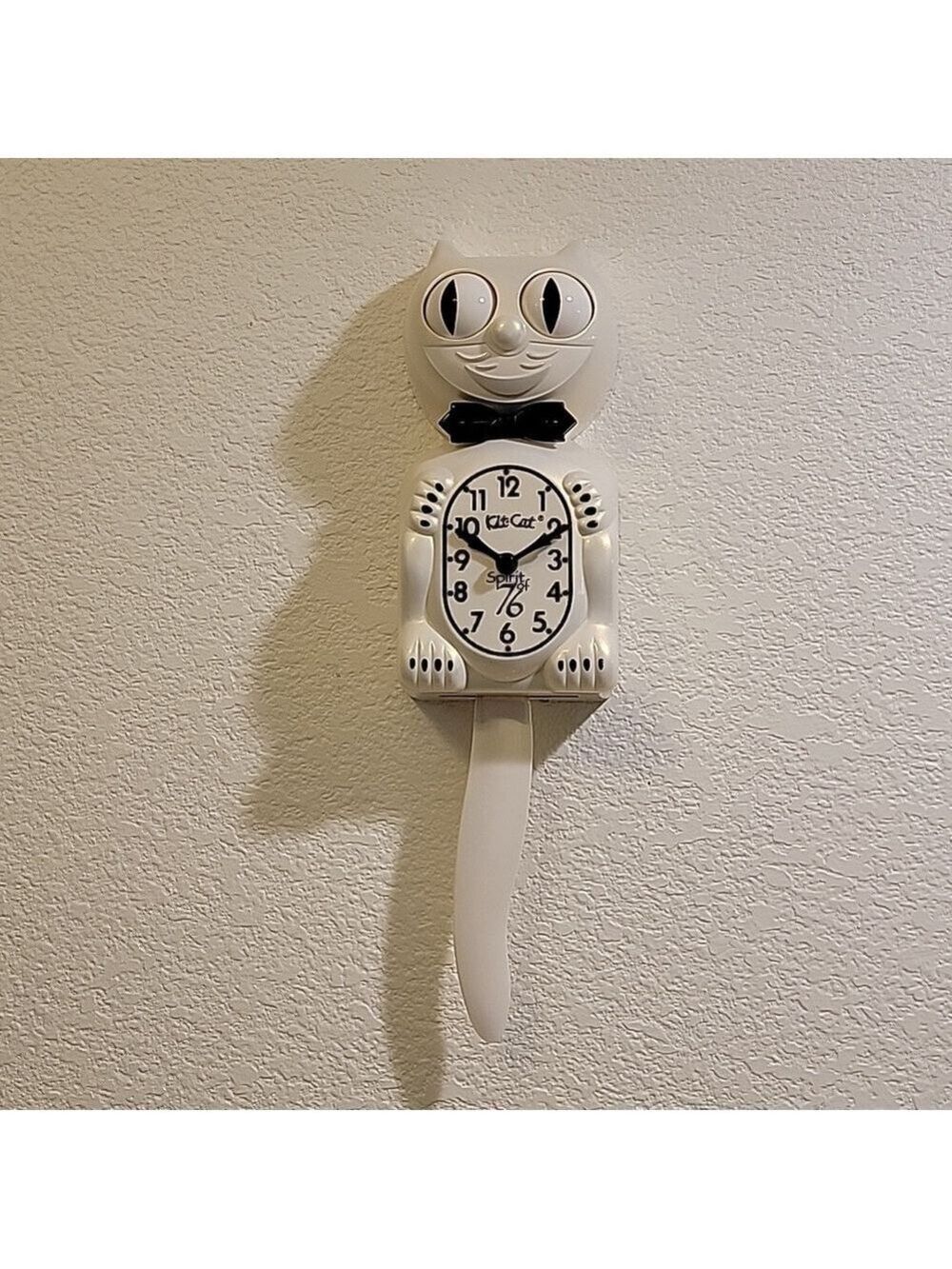 Rare Spirit of 76 Kit-Cat Klock Clock in pearly White - Picture 1 of 6